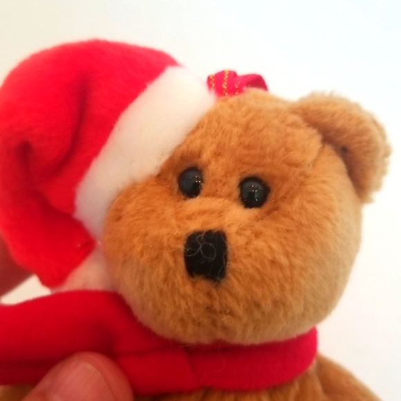 Ty Vintage Beanie Holiday Teddy Plush Hanging Ornament - Picture 3 of 7
